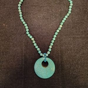NWOT Turquoise necklace and pendant